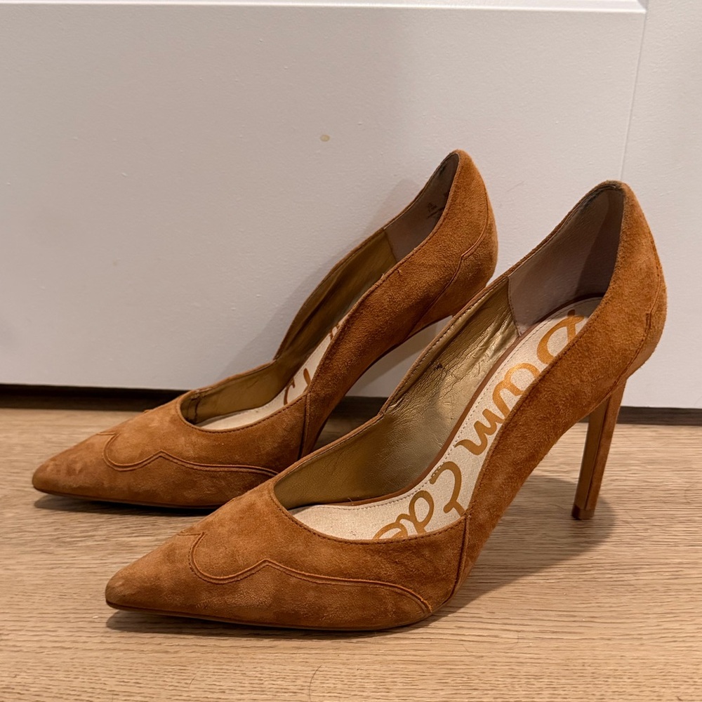 Sam Edelman Brown Suede Western Women's Pumps